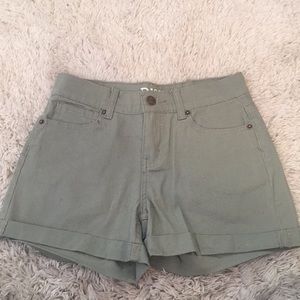 Roebuck & Co khaki muted army green shorts.